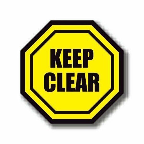 Ergomat 20in OCTAGON SIGNS - Keep Clear DSV-SIGN 400 #1071 -UEN